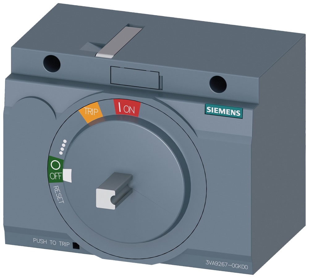 SIEMENS - SIE3VA92670GK00 Comando rotativo con alberino per retrofit 8UC, accessorio per: 3VA2 100/160/250