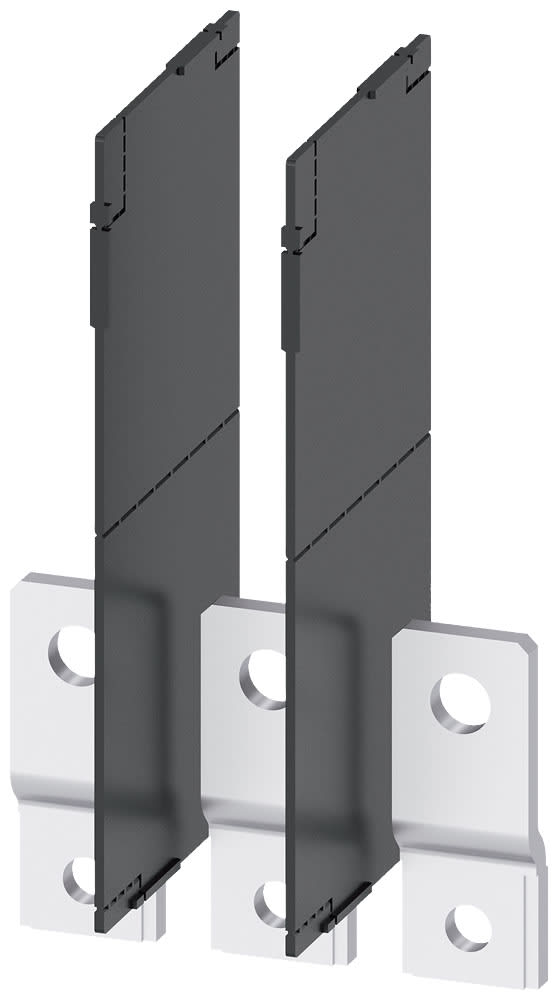 SIEMENS - SIE3VA92630QB00 Attacchi a sbarra allungati anteriori, 3 pezzi, accessori per: 3VA2 100/160/250
