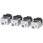 SIEMENS - SIE3VA92640JB12 Morsetto di collegamento per conduttore tondo, 4 pezzi, accessorio per: 3VA2 100/160/250