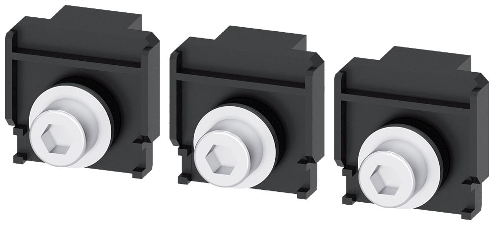 SIEMENS - SIE3VA94030QA00 Attacchi piatti posteriori a vite, 3 pezzi, accessori per: 3VA1 400/630 3VA2 400/630