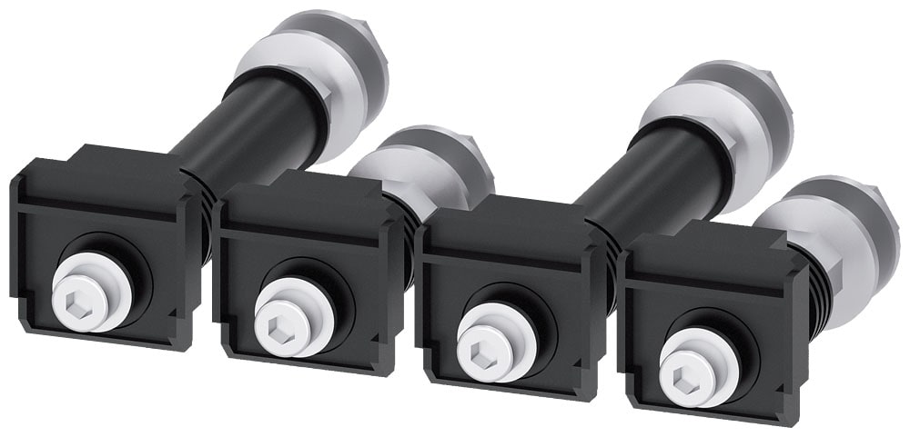 SIEMENS - SIE3VA94040QF00 Attacchi a bullone posteriori, 4 pezzi, accessori per: 3VA1 400/630 3VA2 400/630