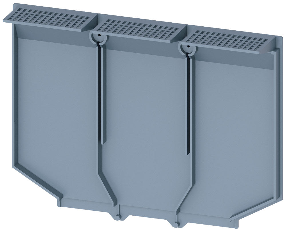 SIEMENS - SIE3VA94810WK30 Piastra disolamento divaricata, a 3 poli, 1 pezzo, accessorio per: 3VA1 400/630 3VA2