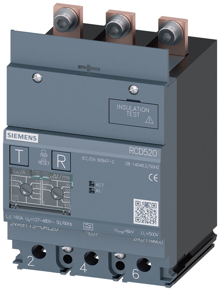 SIEMENS - SIE3VA91130RL20 MODULO RCD520 X 3VA11 3P I=160A U=480V