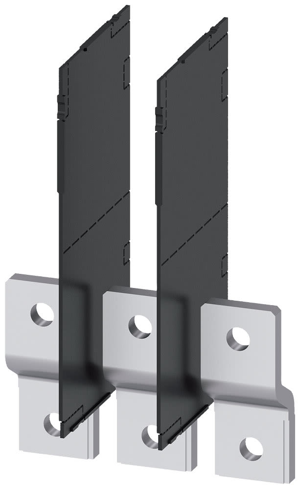 SIEMENS - SIE3VA94830QB00 Attacchi a sbarra allungati anteriori, 3 pezzi, accessori per: 3VA1 400/630 3VA2 400/630