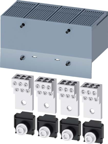 SIEMENS - SIE3VA93840JF60 Morsetto di collegamento per conduttore tondo, 6 cavi, 4 pezzi, accessorio per