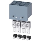 SIEMENS - SIE3VA91140JC12 Morsetto di collegamento per conduttore tondo grande con presa di tensione per conduttore ausiliario 4 pezzi, accessorio
