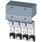 SIEMENS - SIE3VA94840JC23 Morsetto di collegamento per conduttore tondo 2 cavi con presa di tensione per conduttore ausiliario 4 pezzi