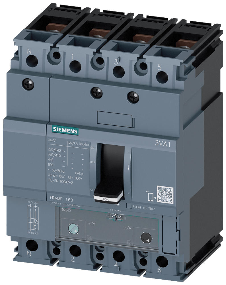 SIEMENS - SIE3VA11504EF420AA0 INT.AUT.3VA 50A 4P 36KA TM ATAM L/T