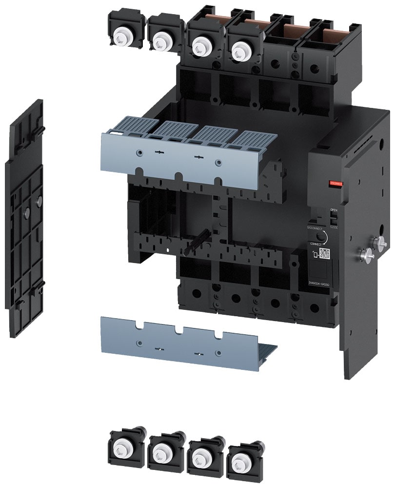 SIEMENS - SIE3VA93240KD00 BASE ESTR. COMPLETA 3VA13/4/23/4 4P