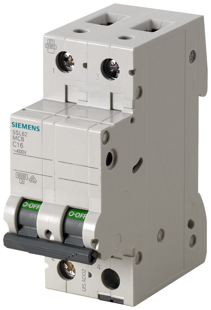 SIEMENS - SIE5SL62637BB INT. MT ICN 6000A, ICU 6KA 2P C63