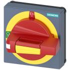 SIEMENS - SIE8UD17712AD05 Operatore con mostrina frontale standard, OFF di emergenza; dimensioni 75x 75, per albero 6x 6 e 8x 8, 0-I