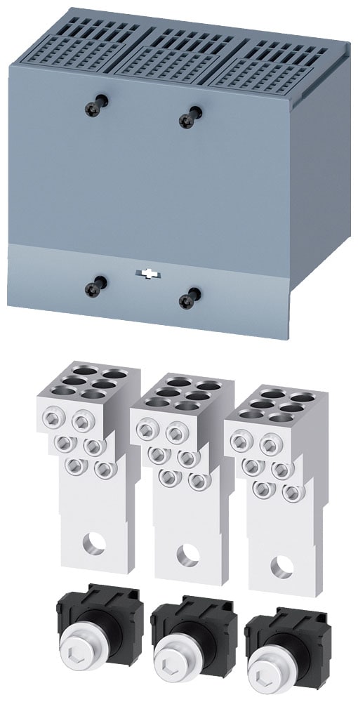 SIEMENS - SIE3VA92130JF60 Morsetto di collegamento per conduttore tondo, 6 cavi, 3 pezzi, accessorio per: 3VA1 250