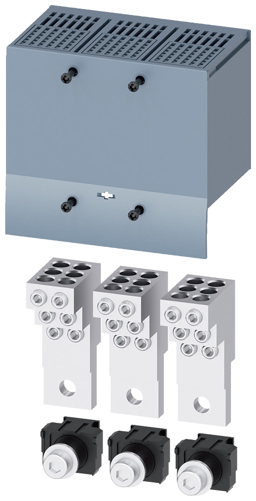 SIEMENS - SIE3VA92530JF60 Morsetto di collegamento per conduttore tondo, 6 cavi, 3 pezzi, accessorio per