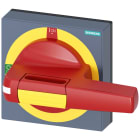 SIEMENS - SIE8UD18412AD05 Operatore con mostrina frontale OFF di emergenza, dimensioni 100x 100, per albero 8 x 8 0-I