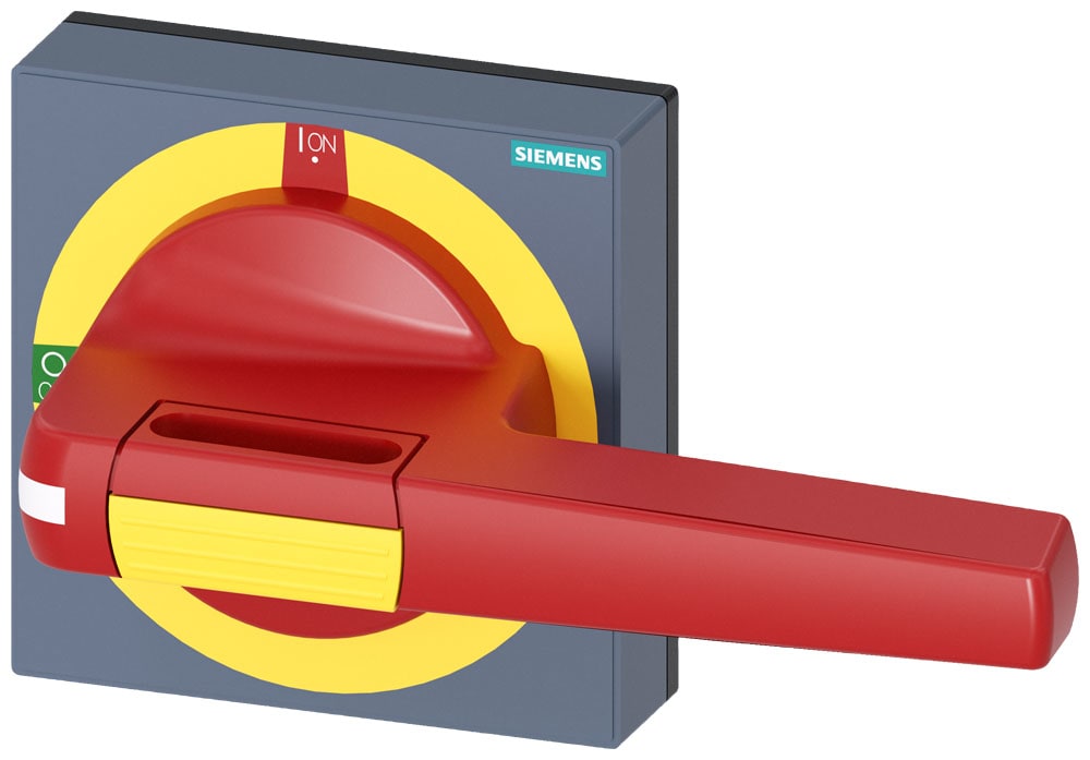 SIEMENS - SIE8UD18513AD05 Operatore con mostrina frontale standard, OFF di emergenza; dimensioni 100 x 100, per albero 10x 10, 0-I