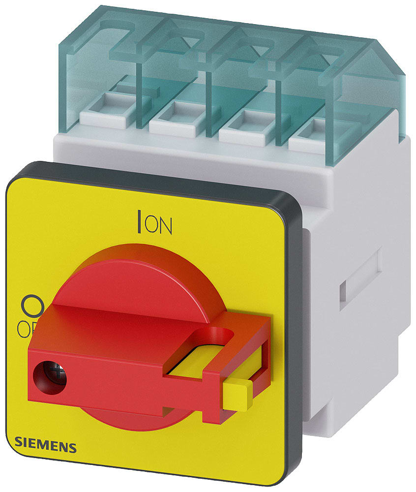 SIEMENS - SIE3LD20221TL13 SENTRON, sezionatore sottocarico 3LD, interruttore di OFF di emergenza, a 4 poli, Iu: 16 A