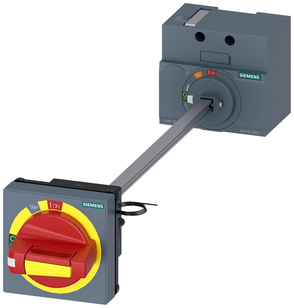 SIEMENS - SIE3VA91370FK27 Comando rotativo bloccoporta OFF di emergenza IEC IP65 con bloccoporta per 3VA5 125
