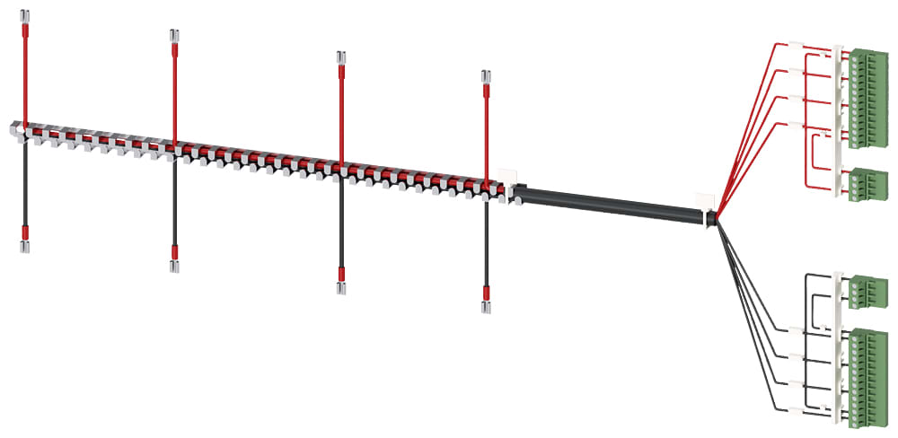 SIEMENS - SIE3KC98314 Accessori per 3KC8, cavo di alimentazione di tensione per collegamento lato superiore, a 4 poli