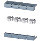 SIEMENS - SIE3VA95040JB32 Morsetto di collegamento per conduttore tondo 3 cavi 4 pezzi, accessori per: 3VA15/25 1000