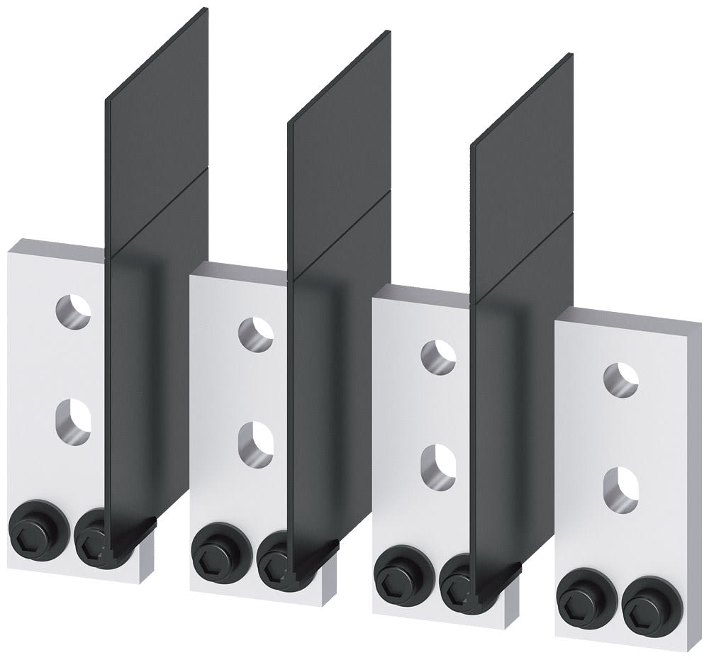 SIEMENS - SIE3VA96040QB00 Attacchi a sbarra allungati anteriori, 4 pezzi, accessori per: 3VA15/25 1000