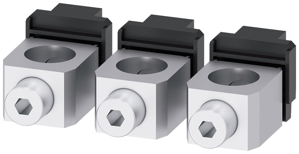 SIEMENS - SIE3VA93730JB13 Morsetto per conduttori tondi, 3 pezzi, per 3VA5/6 400/600