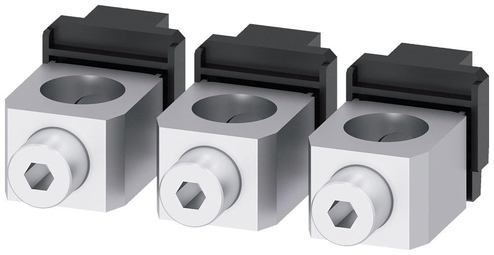 SIEMENS - SIE3VA93730JD13 Morsetto per conduttori tondi Cu, 3 pezzi, per 3VA5/6 400/600