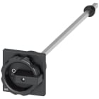 SIEMENS - SIE3LD93442CA Comando rotativo bloccoporta, nero 66x66 mm, fissaggio frontale