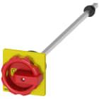 SIEMENS - SIE3LD93443CA Comando rotativo bloccoporta, rosso/giallo 66x66 mm, fissaggio frontale
