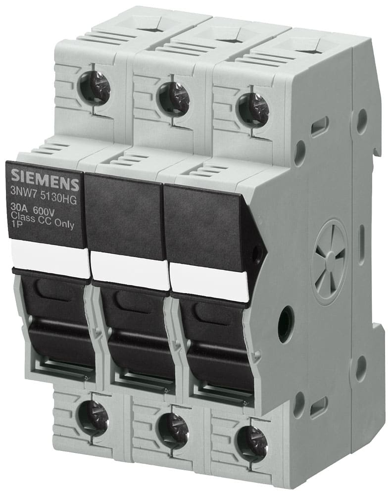 SIEMENS - SIE3NW75330HG SENTRON, portafusibili, CLASS CC, a 3 poli, In: 30 A, Un AC: 600 V