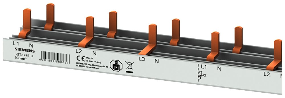 SIEMENS - SIE5ST37750 SBARRE 10 MM2 3P+N 5SM6 + 5SV1 1000 MM
