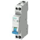 SIEMENS - SIE5SY17102 Interruttore di protezione apparecchi a 1 polo con blocchetto di contatti ausiliari, contatto NO, caratteristica F1, 10 A