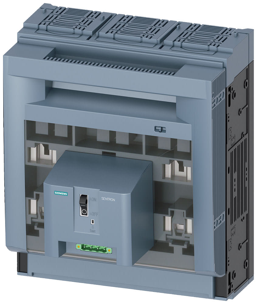 SIEMENS - SIE3NP11631DA11 SENTRON, Sezionatore sottocarico a fusibili 3NP1, a 3 poli, NH3, 630 A