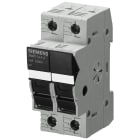 SIEMENS - SIE3NW70234 SENTRON, portafusibili per cartucce cilindriche, 10 x 38 mm, a 2 poli, In: 30 A, Ue DC: 1000 V