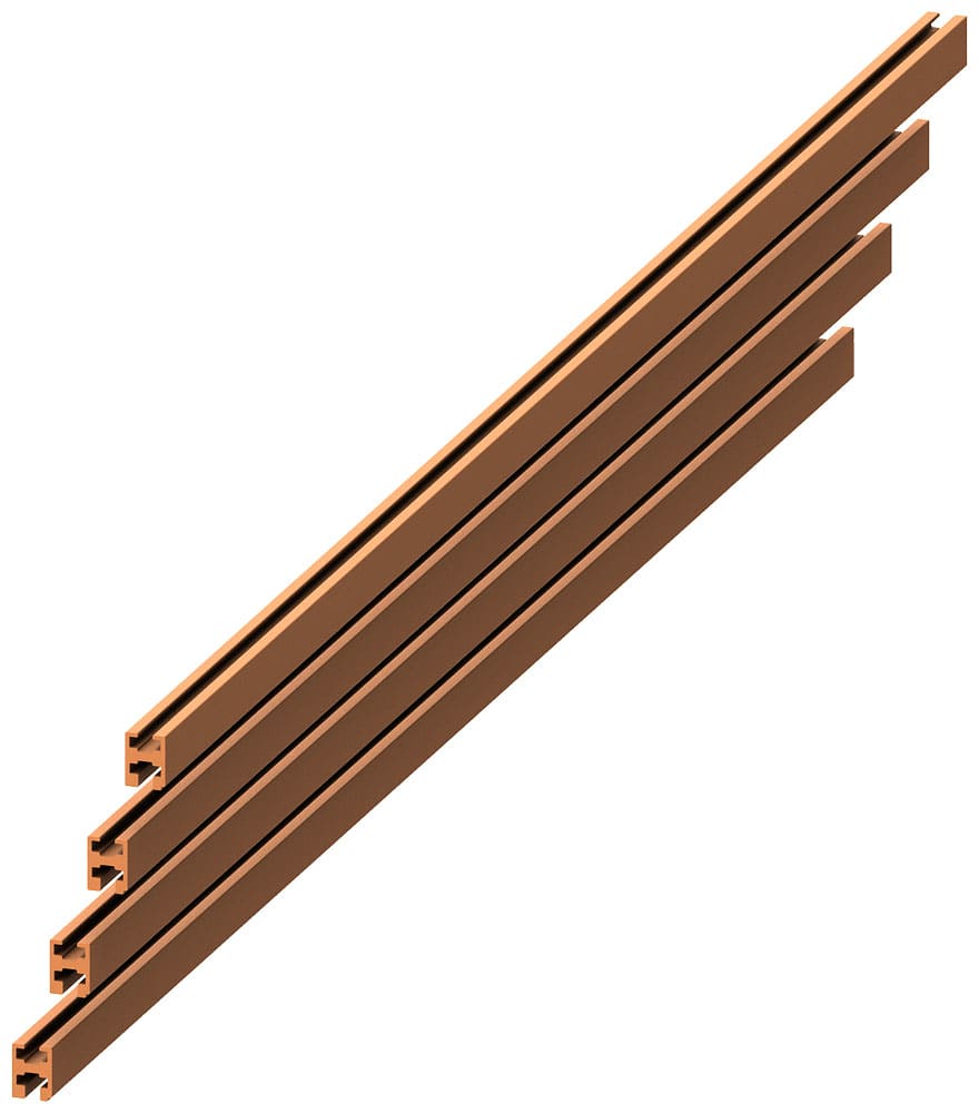 SIEMENS - SIE8PQ40000BA26 Guide profilate per sbarre di distribuzione verticali 30x40, L: 1610mm, 1 set=4 pezzi