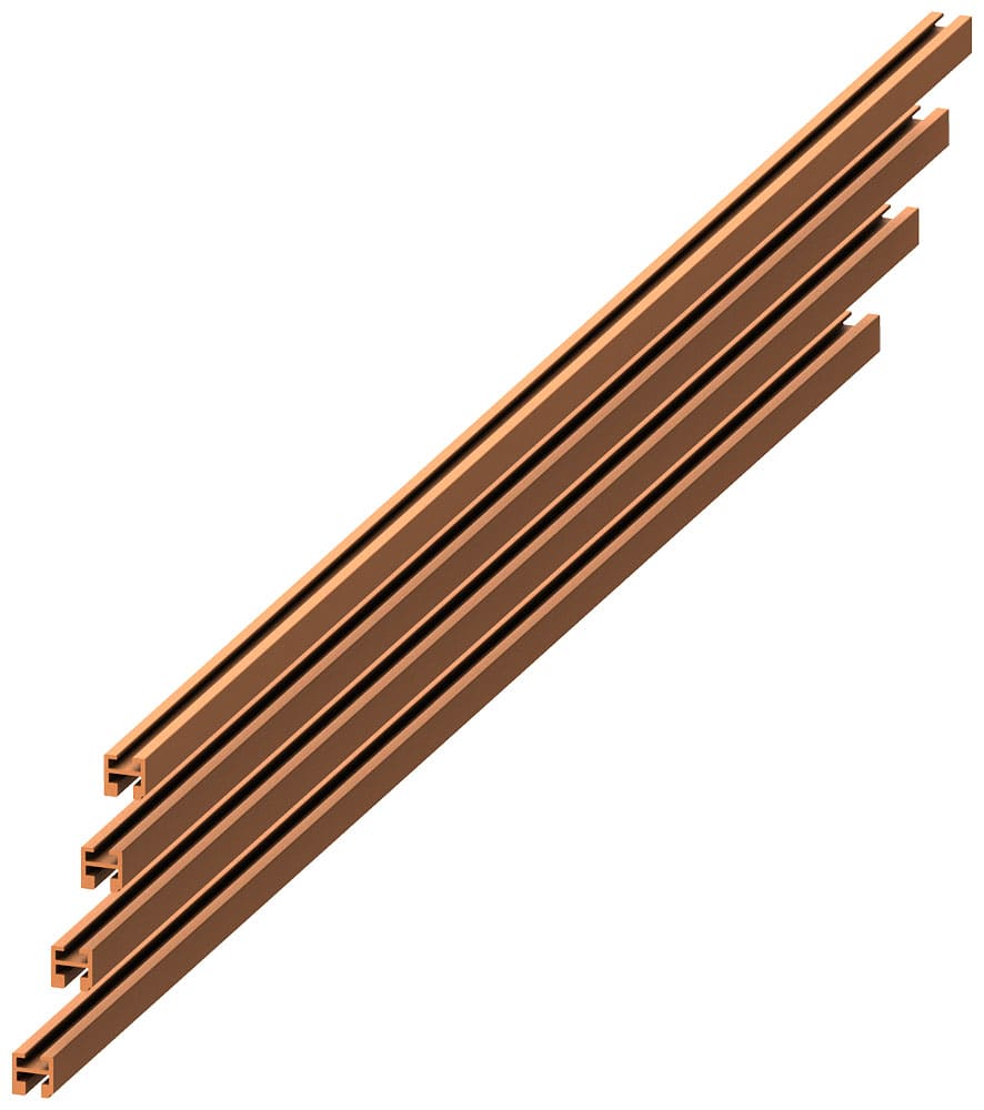 SIEMENS - SIE8PQ40000BA27 Guide profilate per sbarre di distribuzione verticali 30x30, L: 1610mm, 1 set=4 pezzi