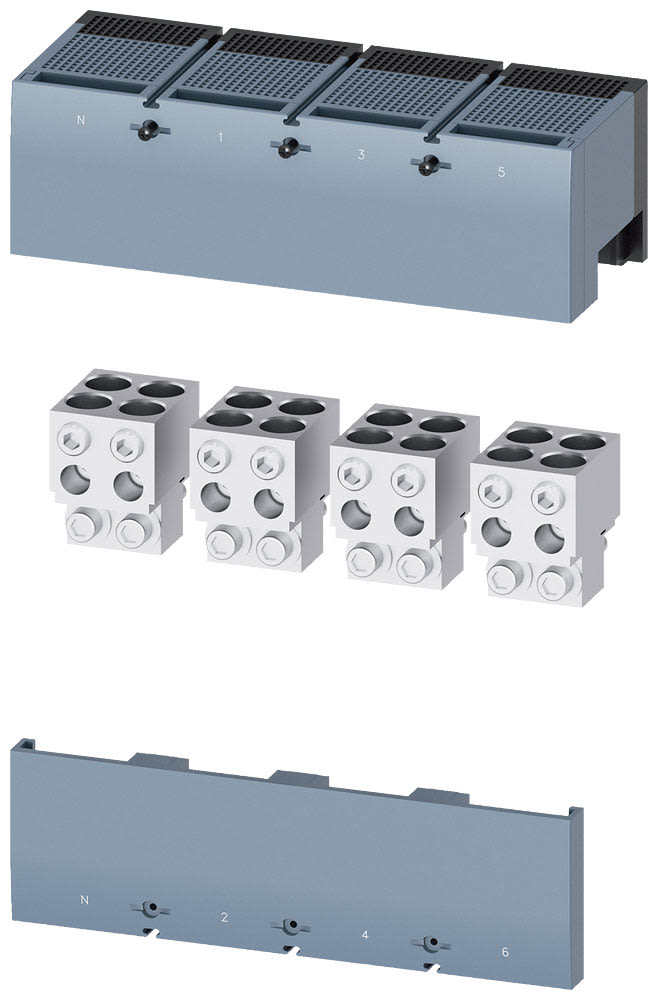 SIEMENS - SIE3VA96040JJ43 CIRCULAR CONDUC. TERMINAL4PCS.X 3VA15/25
