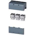 SIEMENS - SIE3VA96030JJ43 Morsetto di collegamento per conduttore tondo, 4 cavi 3 pezzi, accessori per: 3VA15/25 1000