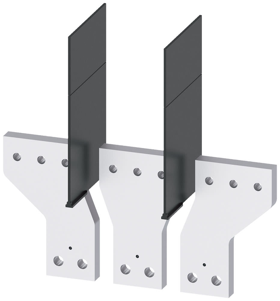 SIEMENS - SIE3VA96030QC00 Attacchi a sbarra anteriori divaricati, 3 pezzi, accessori per: 3VA15/25 1000