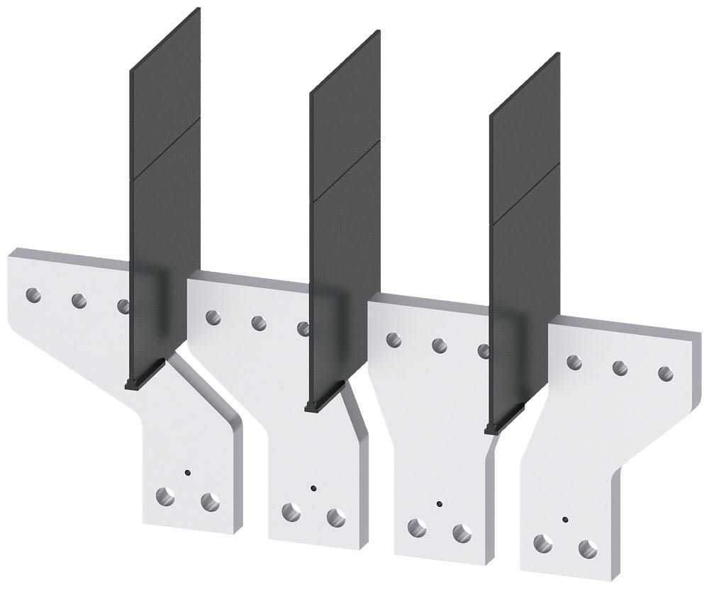 SIEMENS - SIE3VA96040QC00 Attacchi a sbarra anteriori divaricati, 4 pezzi, accessori per: 3VA15/25 1000