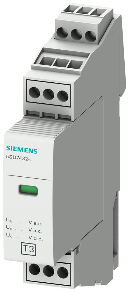 SIEMENS - SIE5SD74325 SPD T3 2P UN=24/34VCA/CC UOC=2KV 1M+CS