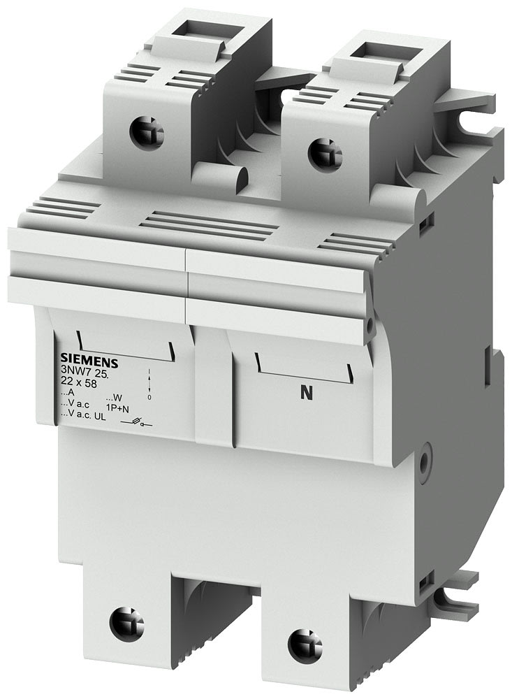 SIEMENS - SIE3NW7251 BASE SEZ.X FUS. CILINDR.22X58 1P+N