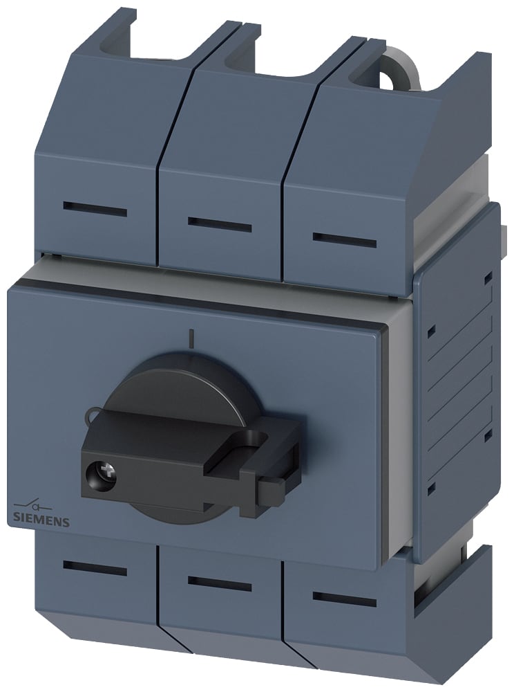 SIEMENS - SIE3KD06322LG203 Sezionatore sottocarico 125 A grand. costr. 02, a 3 poli, comando frontale centrale, apparecchio completo