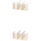 SIEMENS - SIE3VA98710WP30 Calotta coprimorsetti alta a 3 poli, 2 pezzi per 3VA57/58/67/68