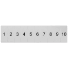 SIEMENS - SIE8WH81201AB05 Targhetta di siglatura, frontale, con 1-10, verticale, larghezza del morsetto: 4,2 mm, A: 10,5 mm
