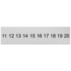 SIEMENS - SIE8WH81201AB15 Targhetta di siglatura, frontale, con 11-20, verticale, larghezza del morsetto: 4,2 mm