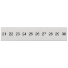 SIEMENS - SIE8WH81202AB25 Targhetta di siglatura, frontale, con 21-30, verticale, larghezza del morsetto: 5,2 mm