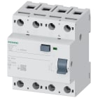 SIEMENS - SIE5SV46450 Interruttore differenziale, a 4 poli, tipo AC, In: 125 A, 300 mA, Un AC: 400 V