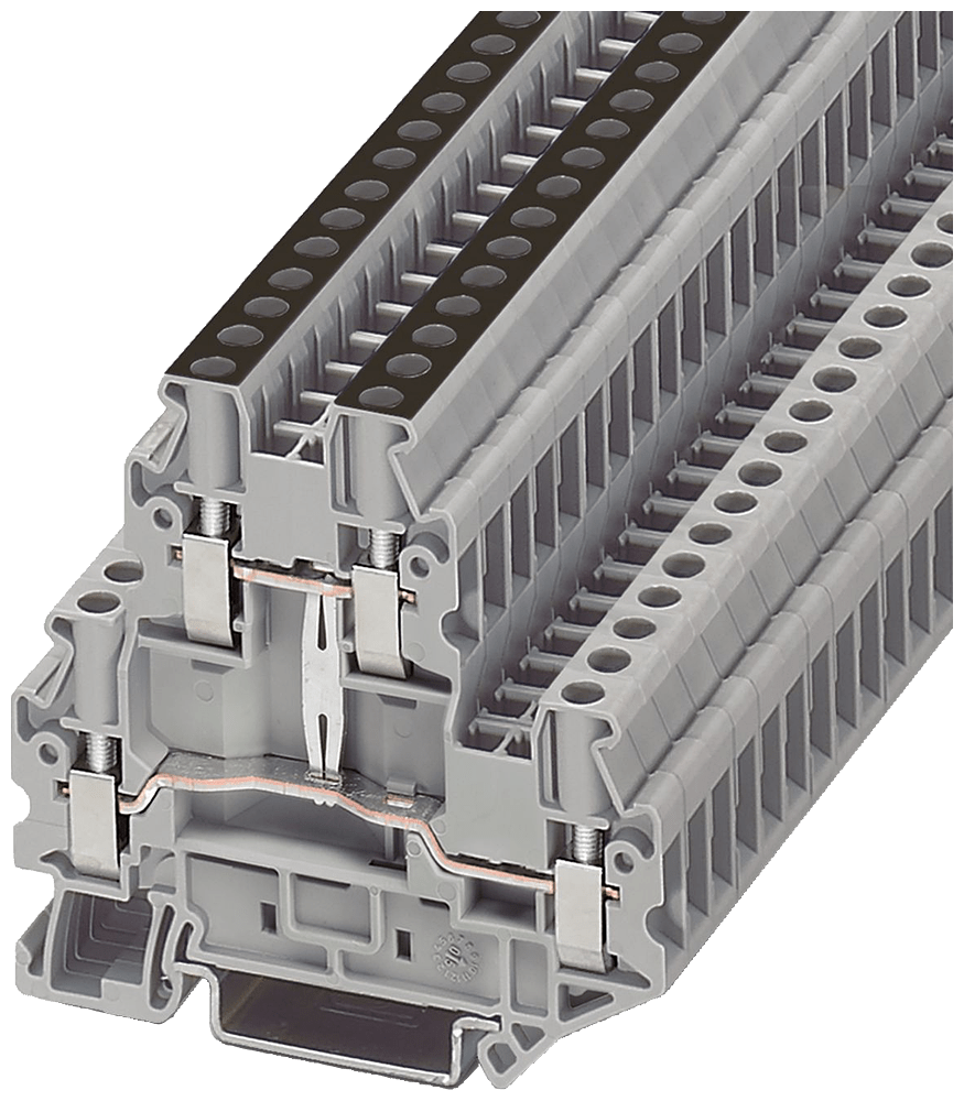 SIEMENS - SIE8WH10250AG00 Morsetto a due piani con collegamento a vite, dimensione del morsetto 4,0 mm² larghezza morsetto 6,2 mm