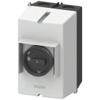 SIEMENS - SIE3RV19231DA01 Custodia per montaggio sporgente in fusione di alluminio IP65, larghezza di incasso:72 mm, morsetto PE per interruttore automatico S0