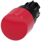 SIEMENS - SIE3SU10001GB200AA0 Pulsante a fungo di ARRESTO DI EMERGENZA, 22 mm, rotondo, in plastica, colore rosso, 30 mm, sblocco a rotazione